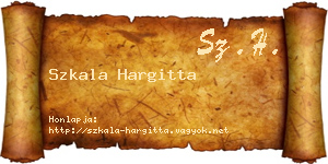 Szkala Hargitta névjegykártya